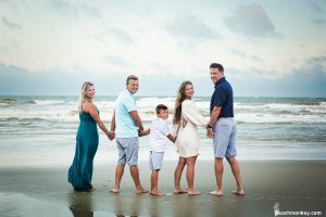 A family Beach photo shoot in North Myrtle Beach, SC with Dana's family by Slava of beachmonkey photography, a family photographer on July 7th 2022